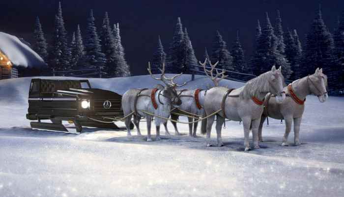 Mercedes-Benz предлагает создать сани для Санта-Клауса