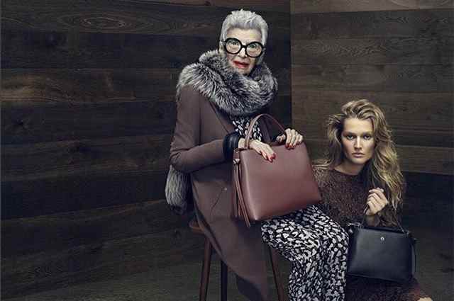 94-летняя Айрис Апфель стала лицом рекламной кампании бренда Aigner