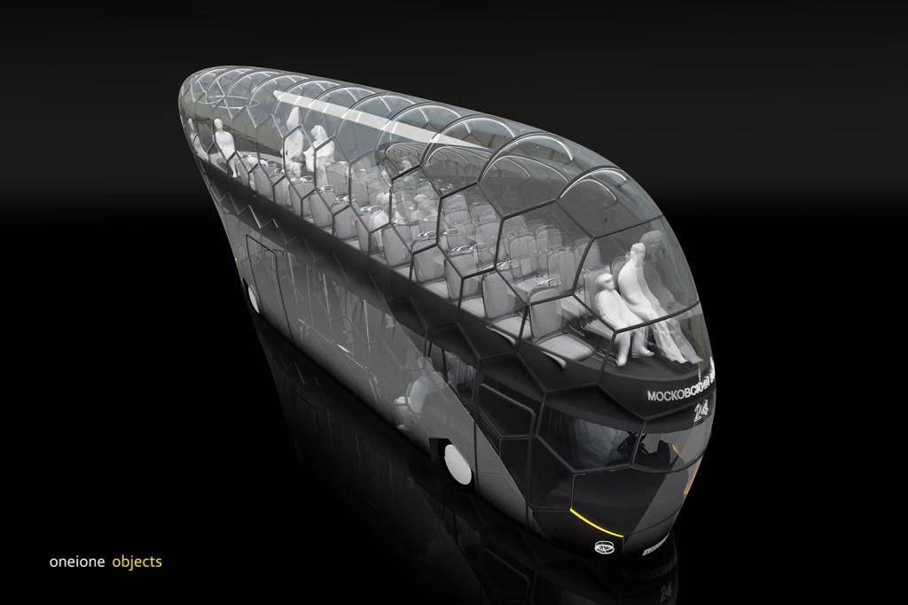 Студия Oneione разработала городской автобус будущего к Чемпионату мира по футболу