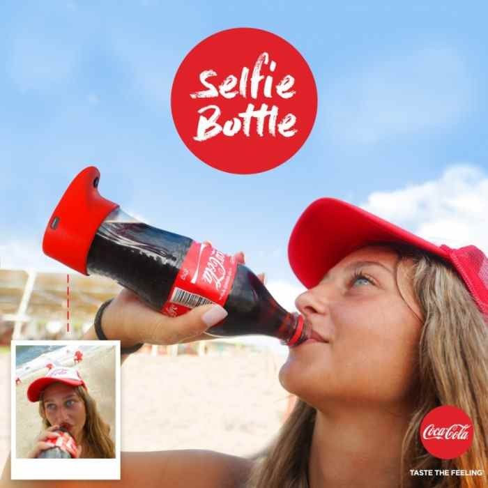 Селфи бутылка от Coca-Cola