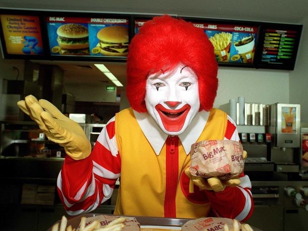 McDonald's избавится от Рональда Макдоналда из-за пугающих клоунов.