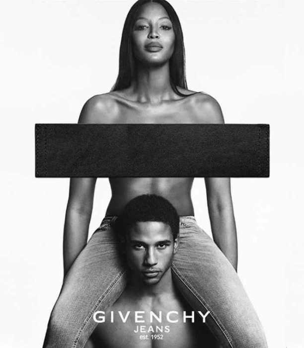 Наоми Кэмпбелл разделась для Givenchy Jeans