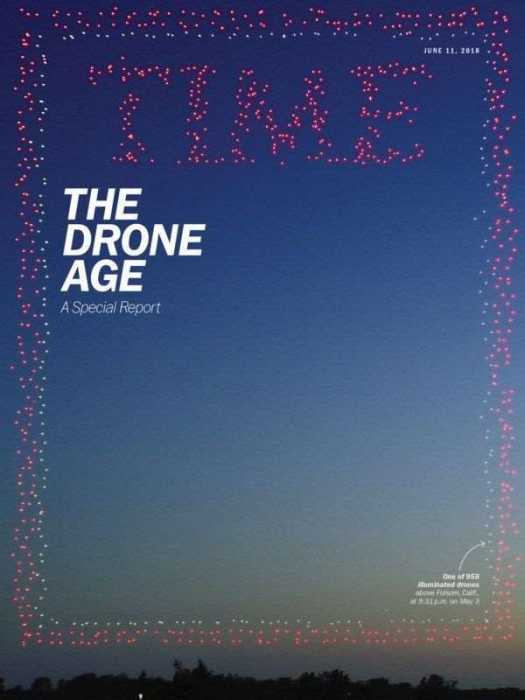 958 дронов приняли участие в создании обложки для журнала Time
