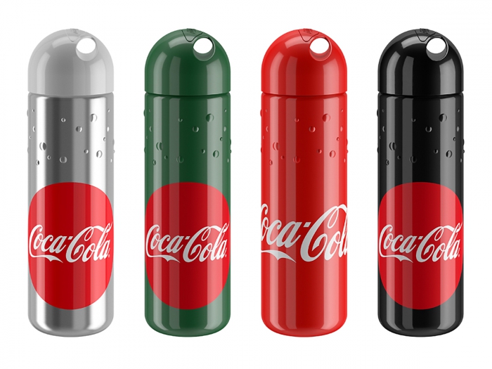 В Италии создали металлическую бутылку Coca-Cola