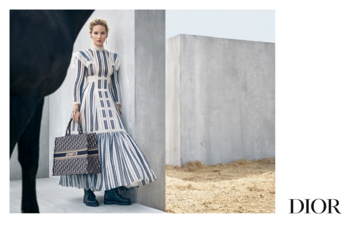 Дженнифер Лоуренс примерила образ наездницы в рекламе Christian Dior