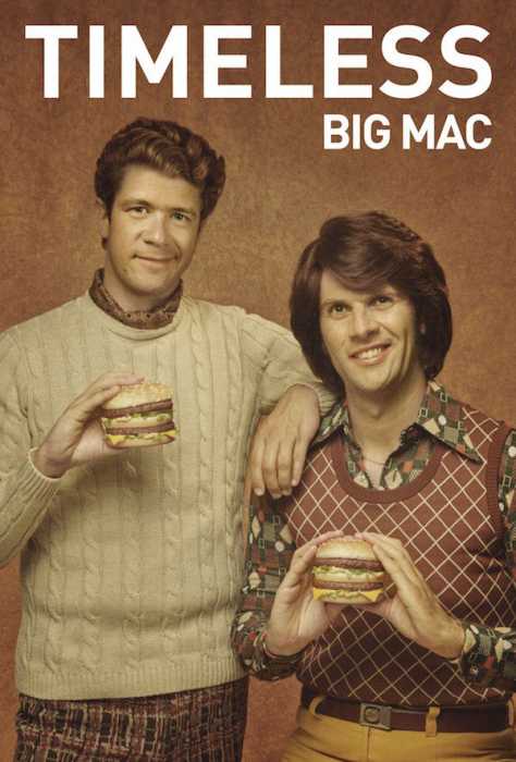 McDonald’s выпустил ретро-постеры в честь «бессмертного» Биг-Мака.