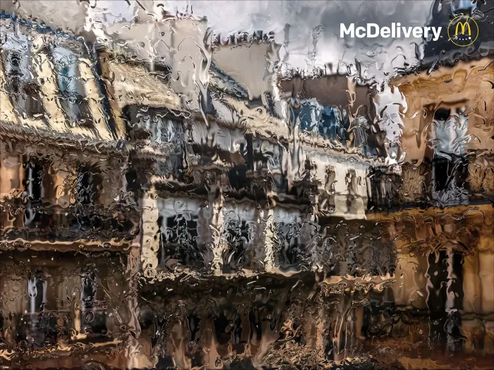 McDonald’s рассказал о преимуществах доставки с помощью непогоды