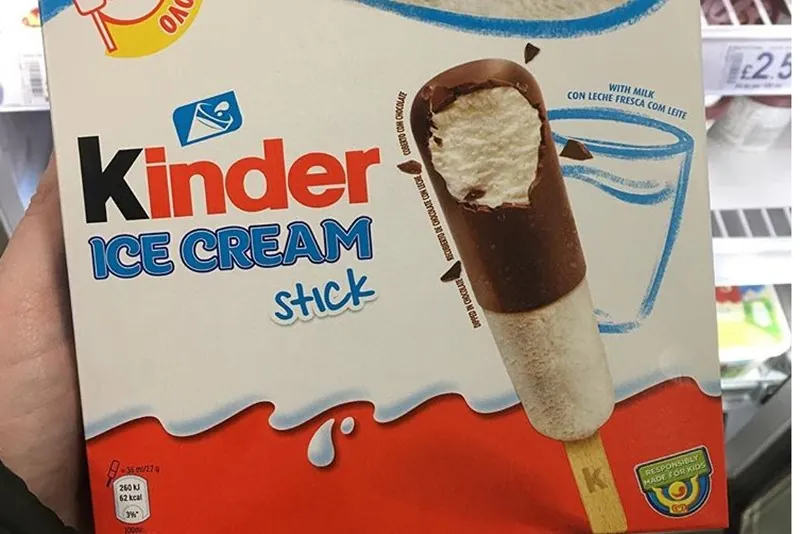 Kinder начал продавать мороженое Kinder начал продавать мороженое