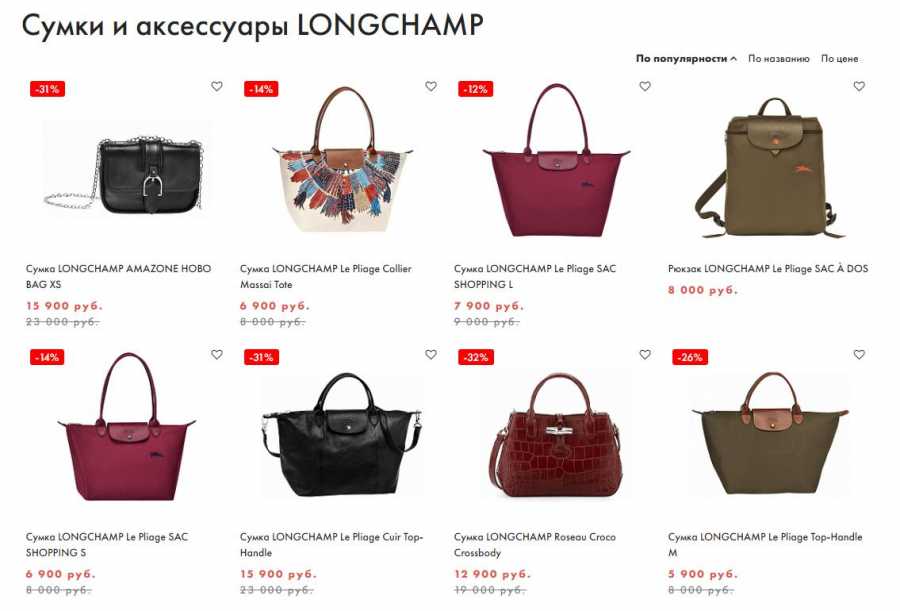 С чем носить сумку Longchamp
