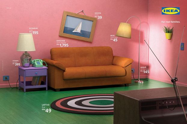 Ikea показала, как обставить гостиную в стиле «Друзей» и «Симпсонов»