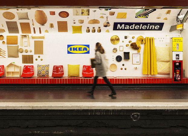 IKEA превратила станцию парижского метро в шоурум