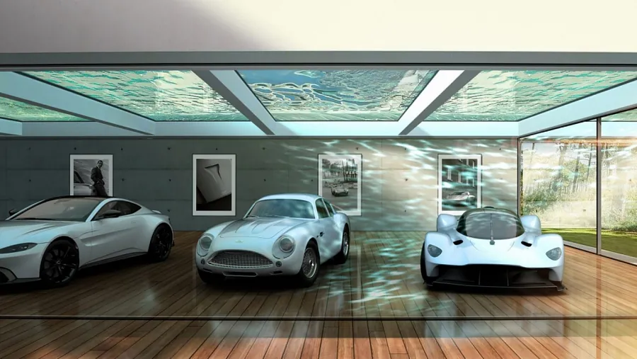 Aston Martin представил эскизы футуристичных гаражей