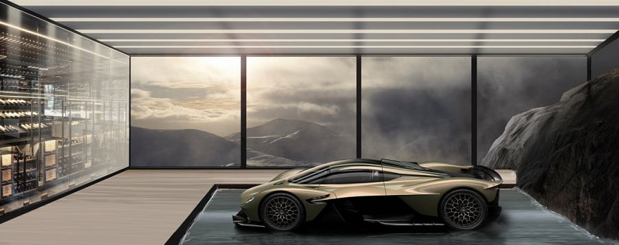 Aston Martin представил эскизы футуристичных гаражей
