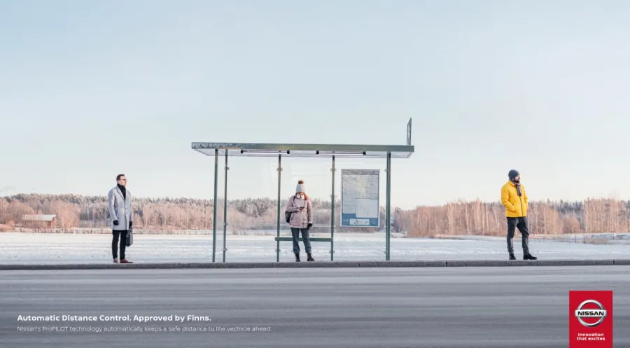 Nissan высмеял нелюдимость финнов в своей рекламе