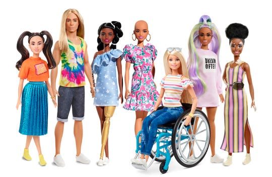 Mattel представила куклы без волос и с витилиго