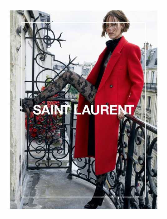 Летиция Каста и Фрея Беха в рекламе Saint Laurent