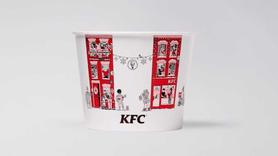 KFC выпустил рождественскую упаковку