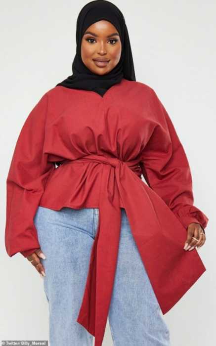 PrettyLittleThing впервые снял в рекламе плюс-сайз модель в хиджабе