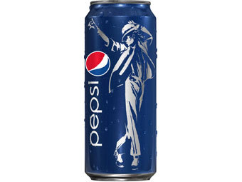 Pepsi выпустила коллекцию банок с силуэтом Майкла Джексона