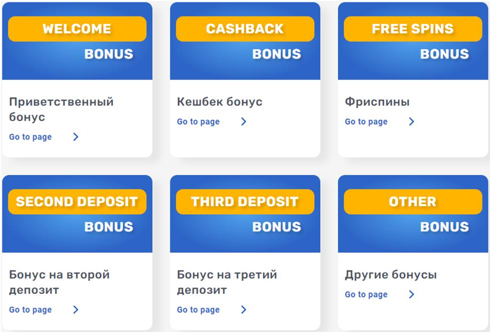 бонусы онлайн казино