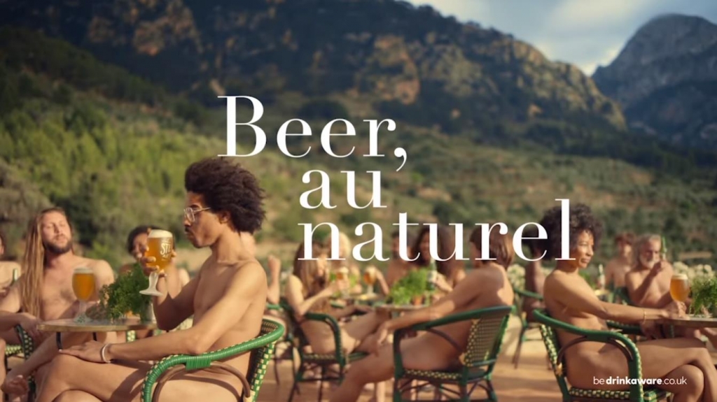 Обнаженные люди стали героями новой рекламной кампании Stella Artois
