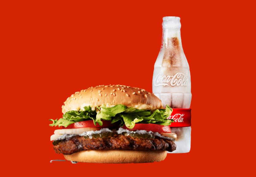 Burger King в Японии будет подавать ледяной вопер и замороженную бутылку Coca-Cola