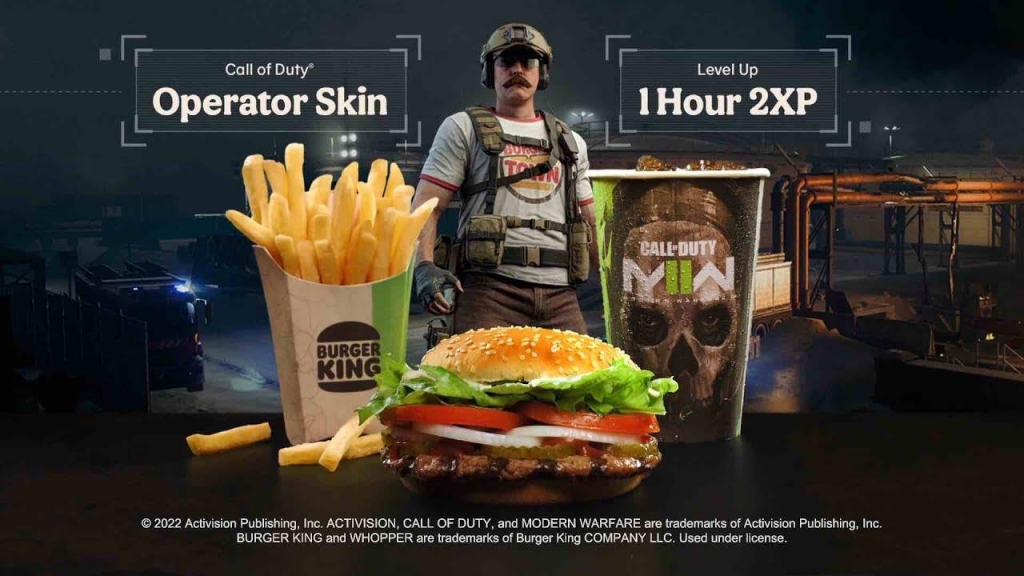 Burger King предложил геймерам блюда в стиле игры Call of Duty