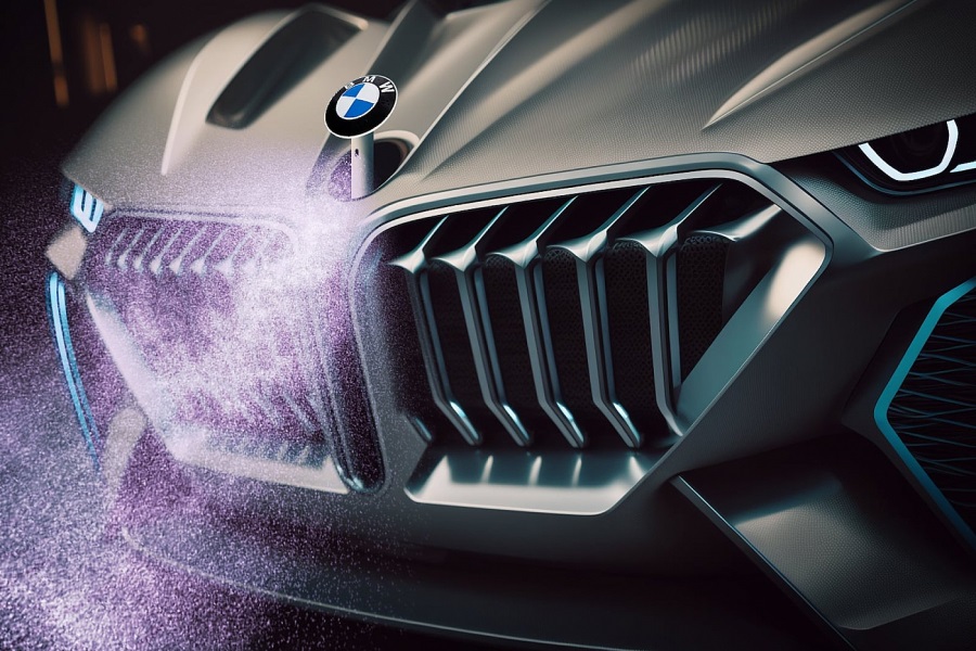 Новые автомобили BMW получат внешние эмблемы с освежителем воздуха