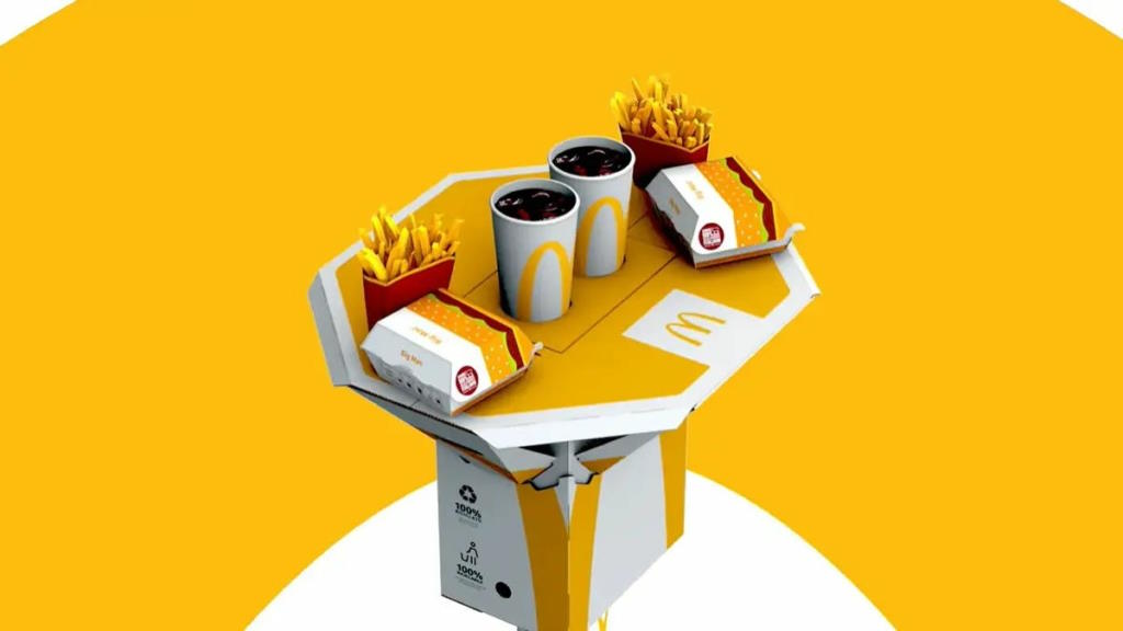 McDonald's создал стол для еды на вынос