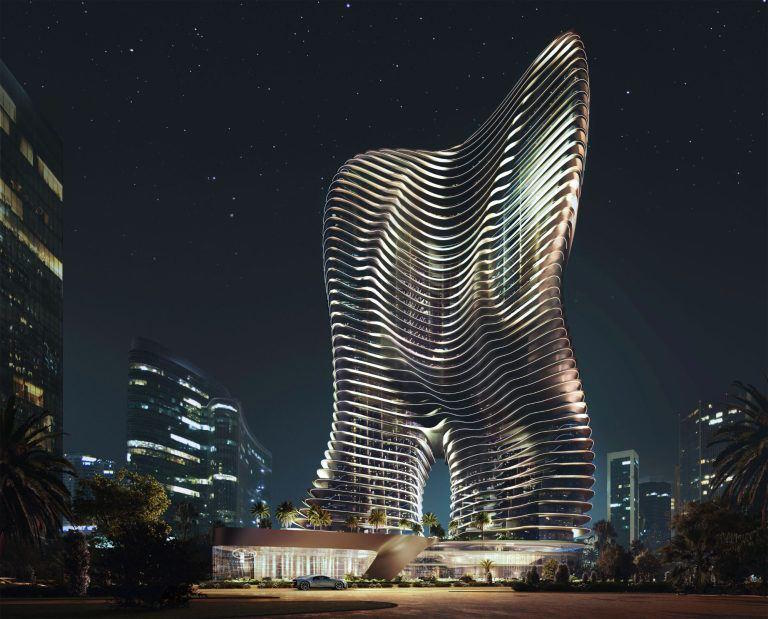 Bugatti построит небоскреб в Дубае, повторяющий силуэты автомобилей бренда