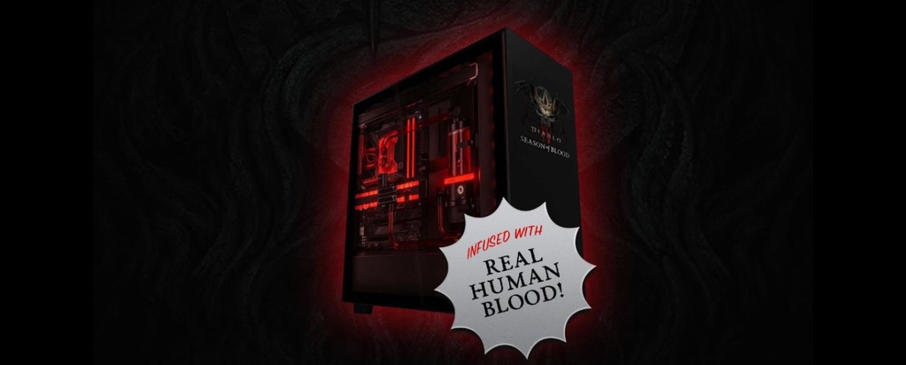 Разработчик Diablo IV создал игровой ПК, наполненный человеческой кровью