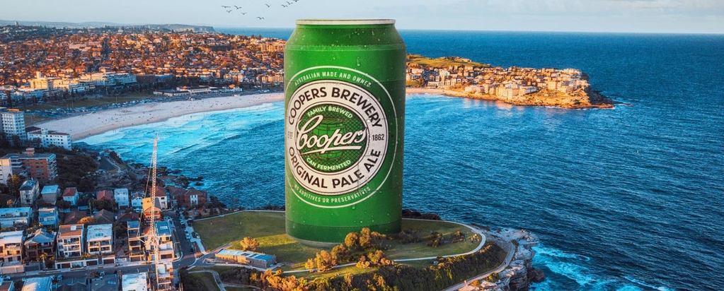 Coopers разместил AR-банки с пивом по всей Австралии