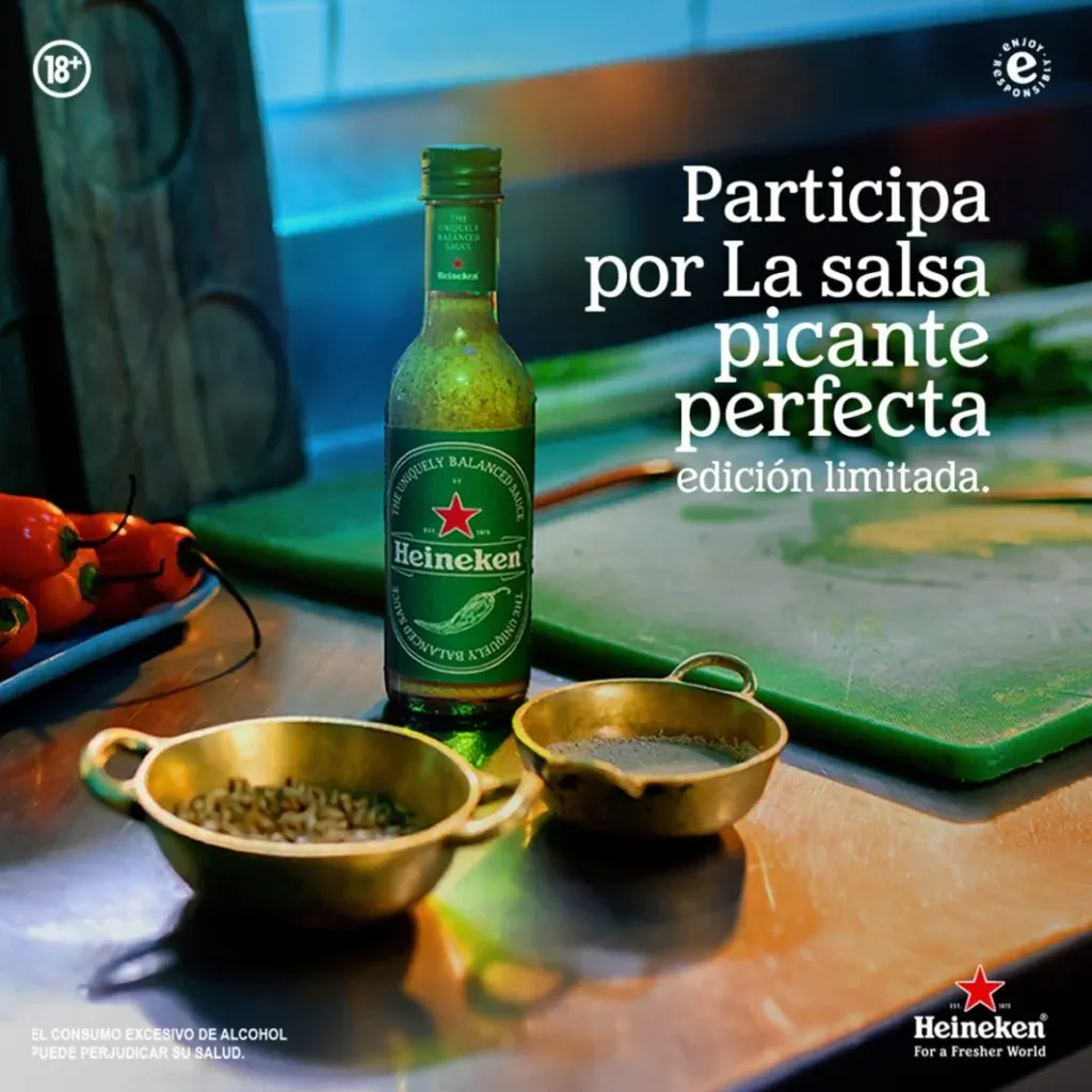 Heineken выходит за рамки пивного бокала: фирменный острый соус на основе пива Heineken выходит за рамки пивного бокала: фирменный острый соус на основе пива