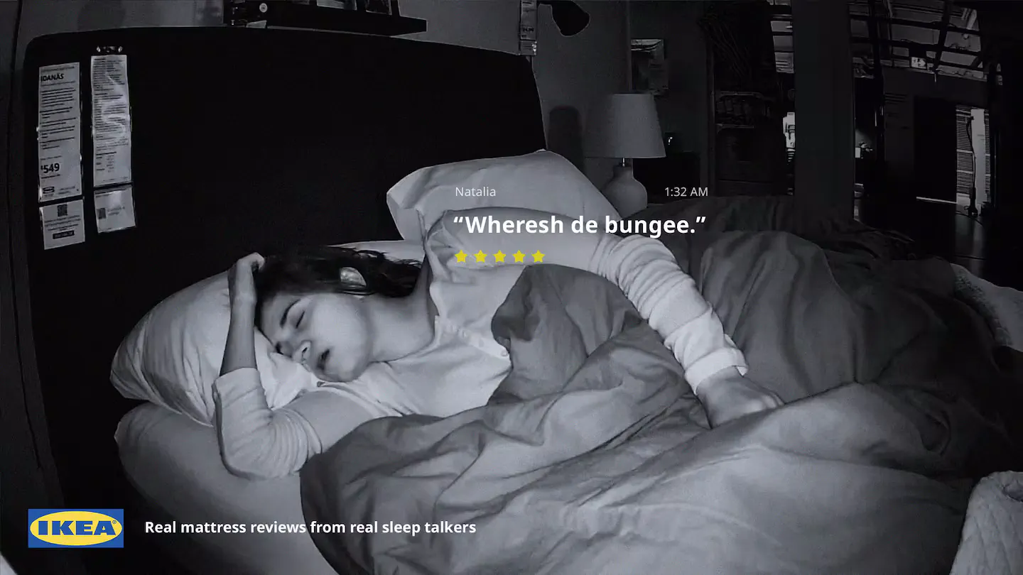 IKEA представила кампанию, где главными экспертами выступили люди, разговаривающие во сне IKEA представила кампанию, где главными экспертами выступили люди, разговаривающие во сне