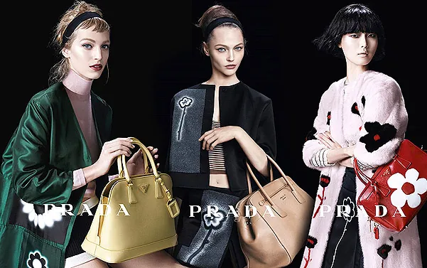 Саша Пивоварова и Ева Герцигова в новой рекламе Prada